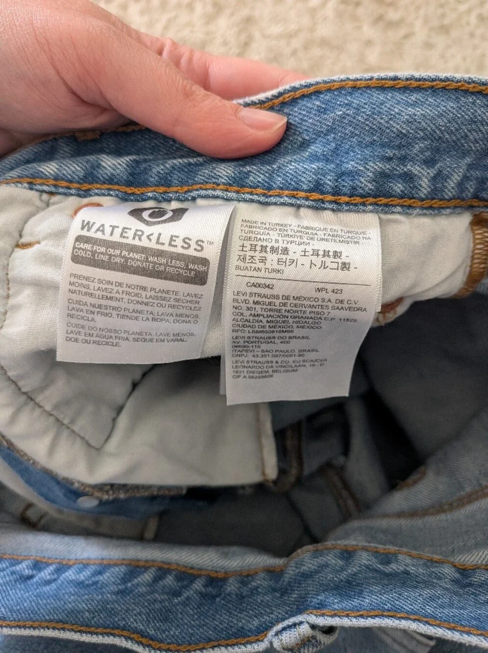 Levi's Big E 501 Distressed High Rise Denim Cut-Off Raw Hem Shorts
